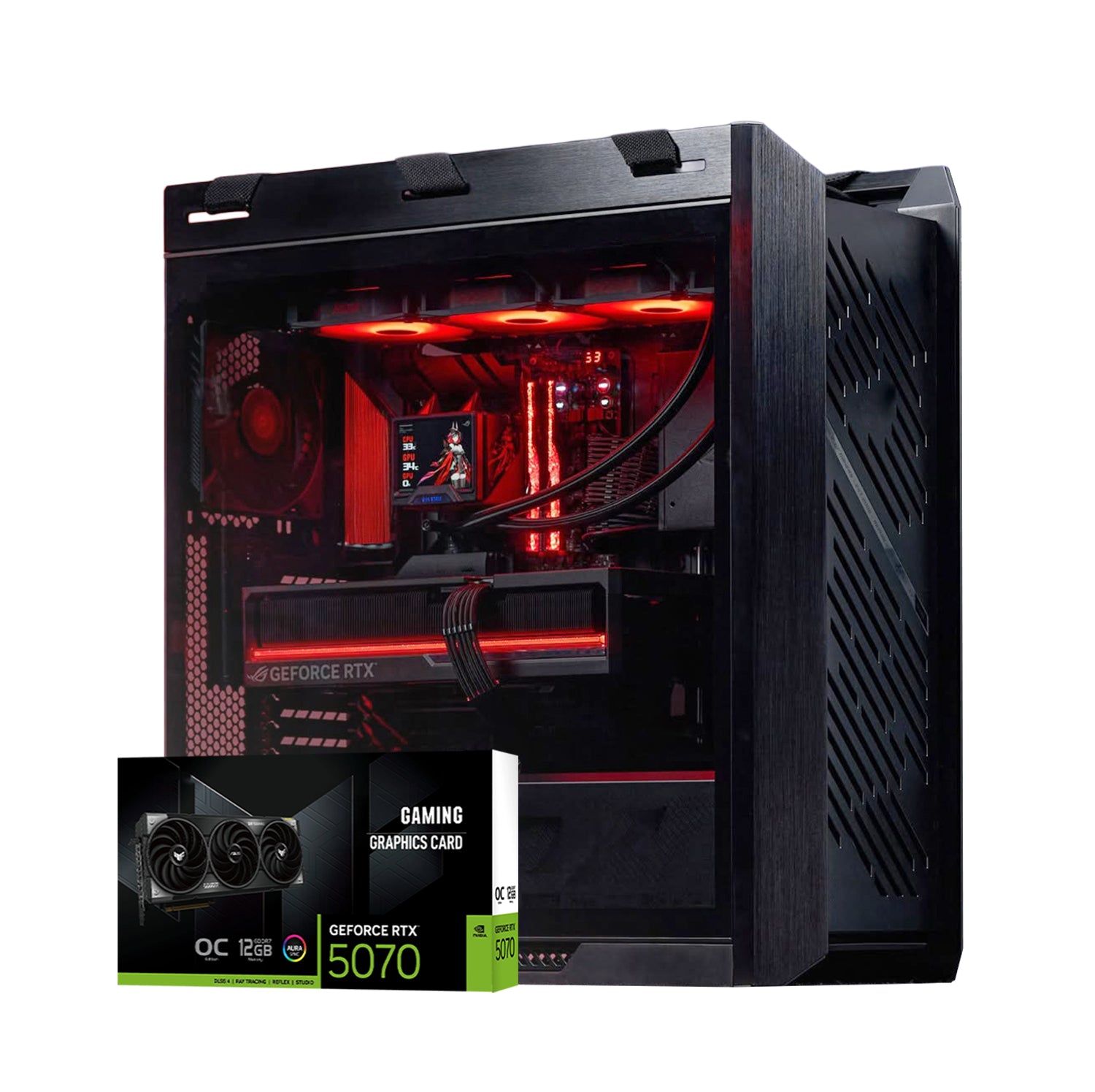 First Wave DoomVector Gaming PC – AMD Ryzen 9 9950X, 16,32,64GB DDR5, 12GB RTX 5070, 2TB Storage, 360mm Liquid Cooling, High-Performance ARGB Gaming Rig