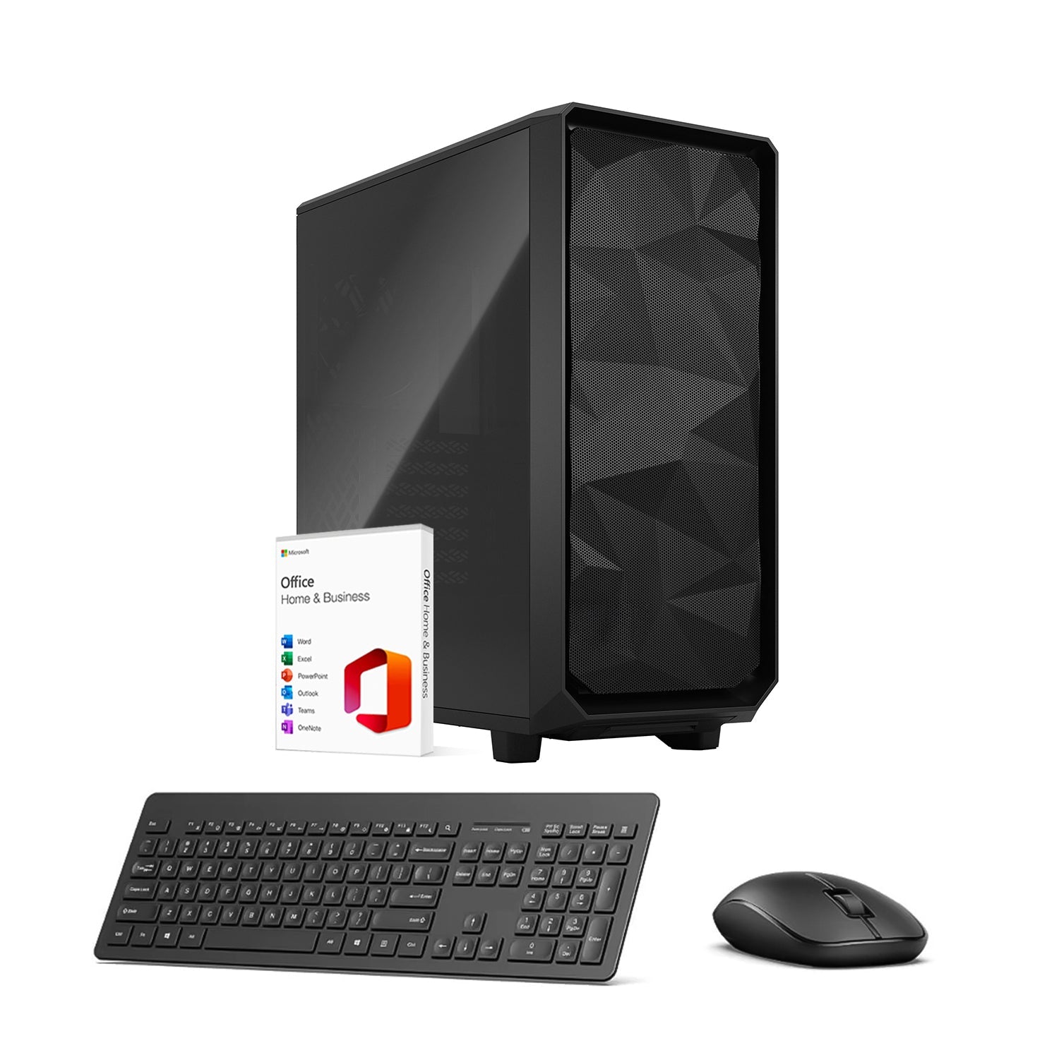 First Wave VectorDesk Business Desktop PC – Intel Ultra 9 285K | DDR5 RAM | 1TB NVMe + 1TB SATA SSD | WiFi | 750W Modular PSU | Win 11 Pro | Includes MS Office, Keyboard & Mouse, 3-Year Warranty