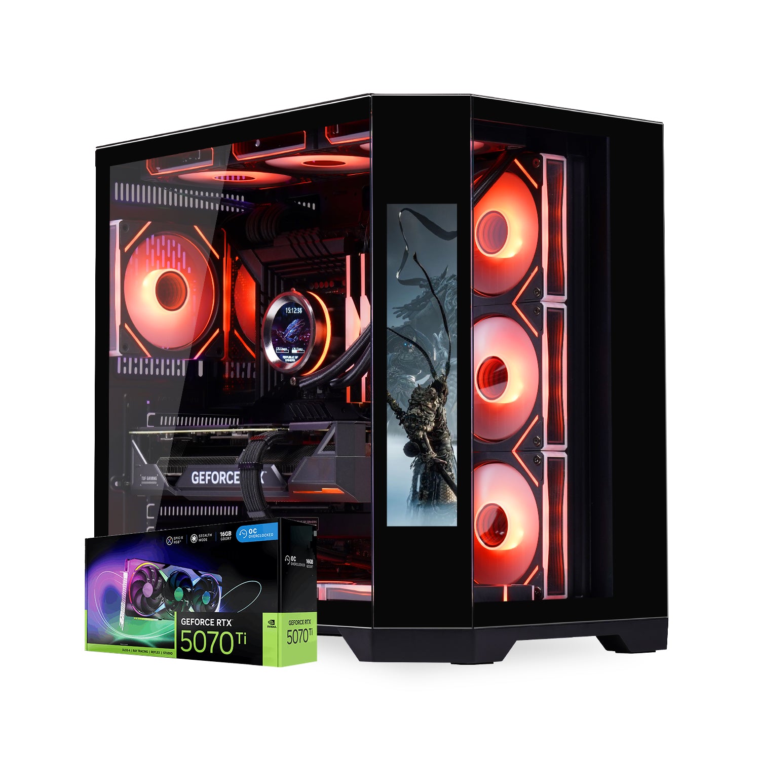 First Wave Eternal Gaming PC – Intel Core Ultra 9 285K, RTX 5070 Ti 12GB, 16,32,64GB DDR5 6000MHz, 1TB NVMe Gen4 SSD, 360mm Liquid Cooler, 850W Modular PSU, RGB Black Gaming Case