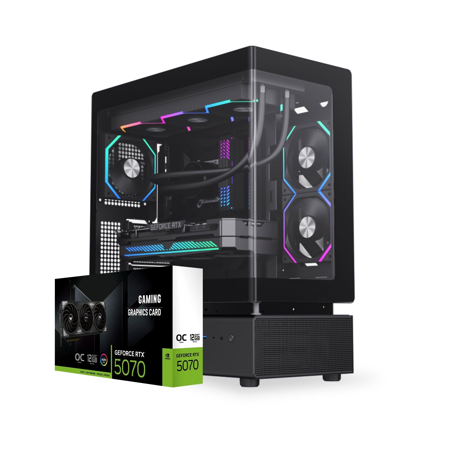 First Wave CryoTitan Gaming PC – Intel Core Ultra 9 - 285K, 12GB RTX 5070 Graphics, DDR5 RGB RAM, 2TB SSD (1TB NVMe + 1TB SATA) , WiFi, ARGB Cooling, Windows 11 Pro, 2Y Warranty