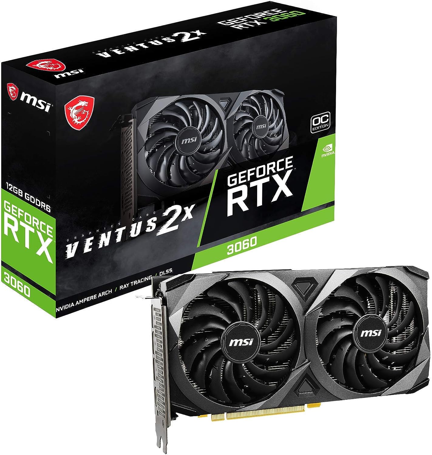 MSI GeForce RTX 3060 VENTUS 2X 12G OC NVIDIA 12 GB GDDR6