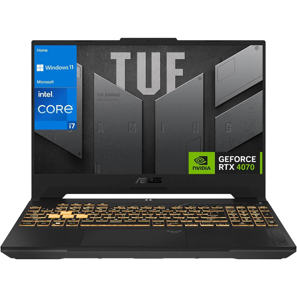 ASUS TUF F15 FX507VI, Powerful Gaming Laptop with 13th Gen Intel Core i7, 16GB DDR5 RAM, 1TB SSD, NVIDIA GeForce RTX 4070, and 15.6" FHD 144Hz Display