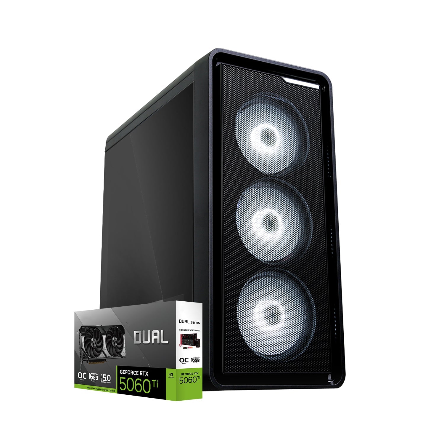 First Wave UltraEdge Workstation PC – Intel Core i7-14700KF, RTX 5060 Ti 8GB Graphics, DDR5 RAM, 2TB SSD (1TB NVMe Gen4 + 1TB SATA), WiFi, Liquid Cooling, Windows 11 Pro, 2Y Warranty