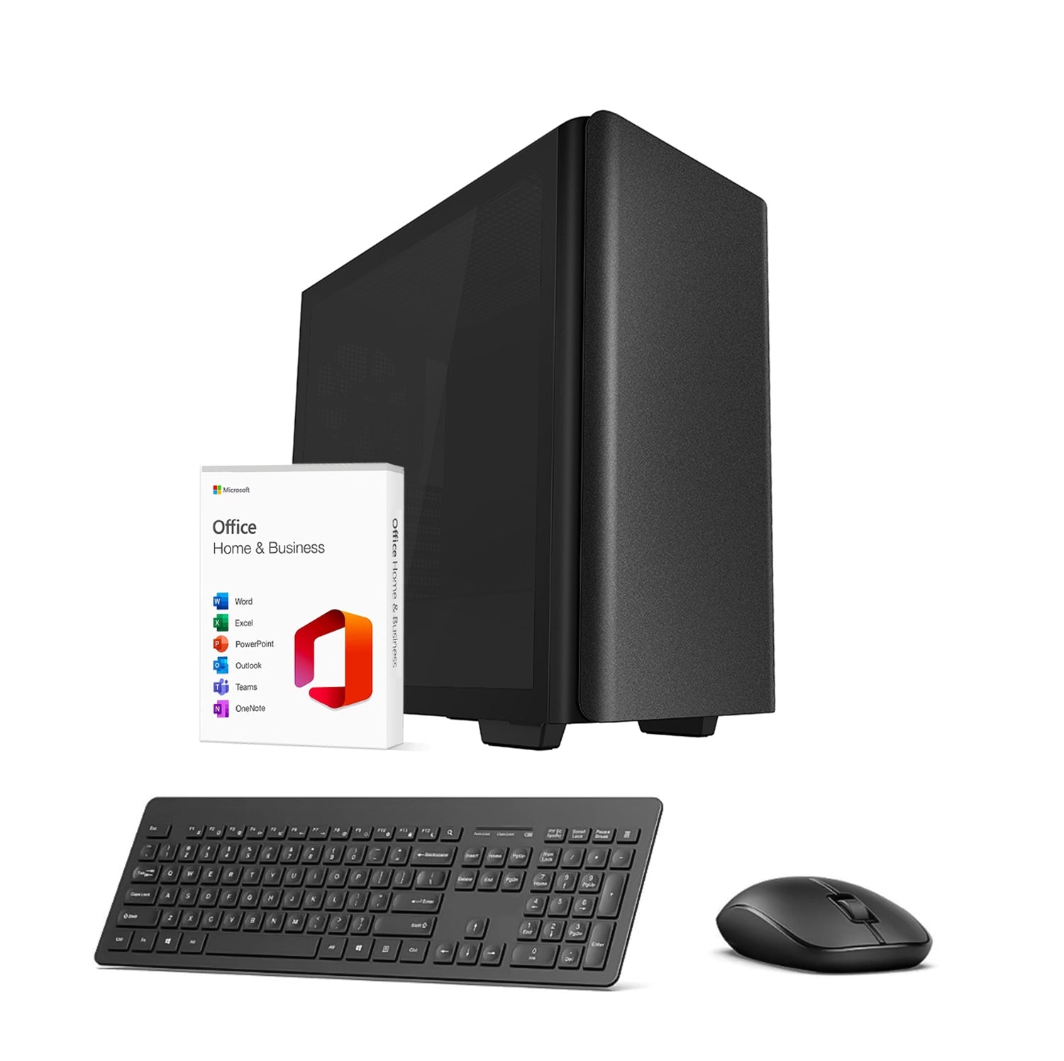 First Wave OfficeCore Business Desktop PC – 13th Gen Intel i7-13700 | DDR5 RAM | 1TB NVMe SSD + 1TB SATA SSD | WiFi | Windows 11 Pro | 3-Year Warranty | Includes MS Office & Keyboard & Mouse