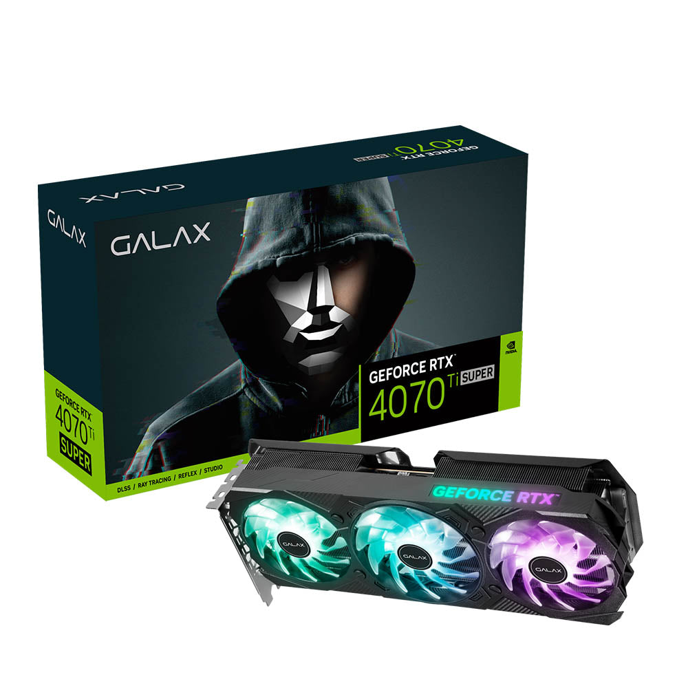 Galax D46T Black GF RTX4070 Ti SUPER EX Gamer V2 PCI-E 16GB / GDDR6X 256BIT  W/DP/DP/DP/HDMI/Cooling Fan