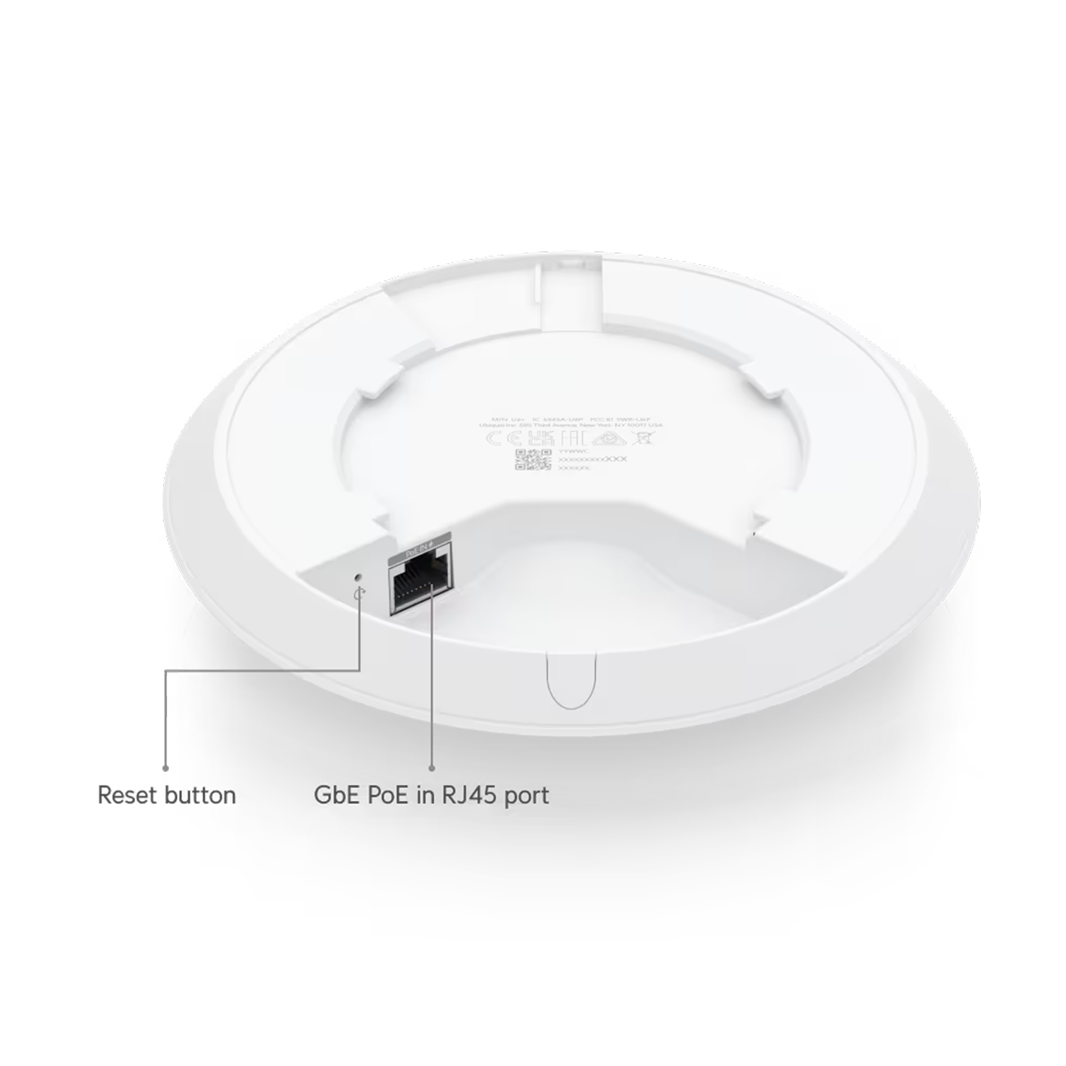Ubiquiti Networks UniFi U6+ Indoor WiFi 6 Access Point – Dual-Band, 5 GHz (2.4 Gbps), 2.4 GHz (573.5 Mbps), Supports 300+ Clients, Compact Sleek Design, White