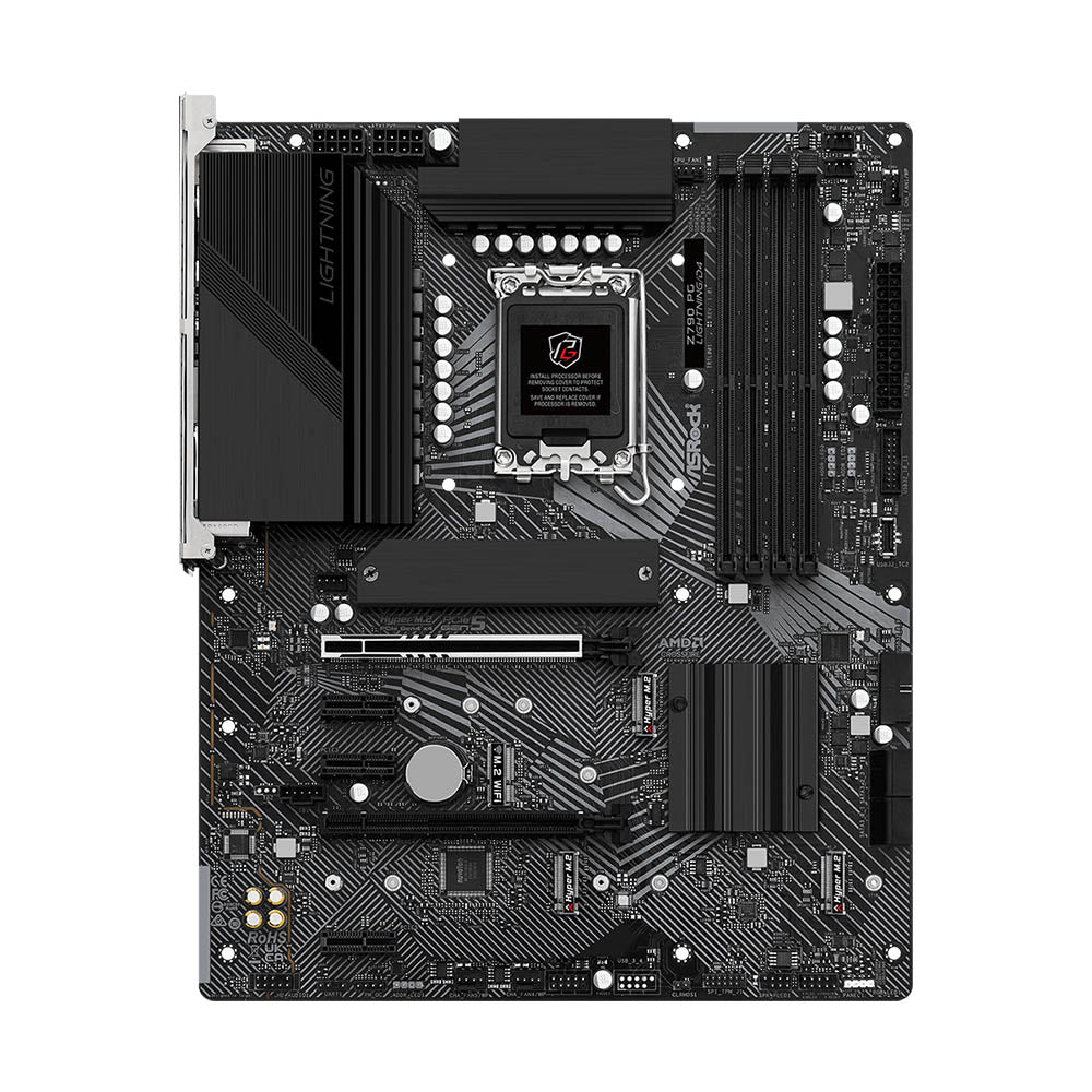 ASROCK Z790 PG Lightning/D4 ATX Motherboard – Intel 12th/13th Gen, DDR4, PCIe 5.0, 2.5G LAN, HDMI, RGB Sync