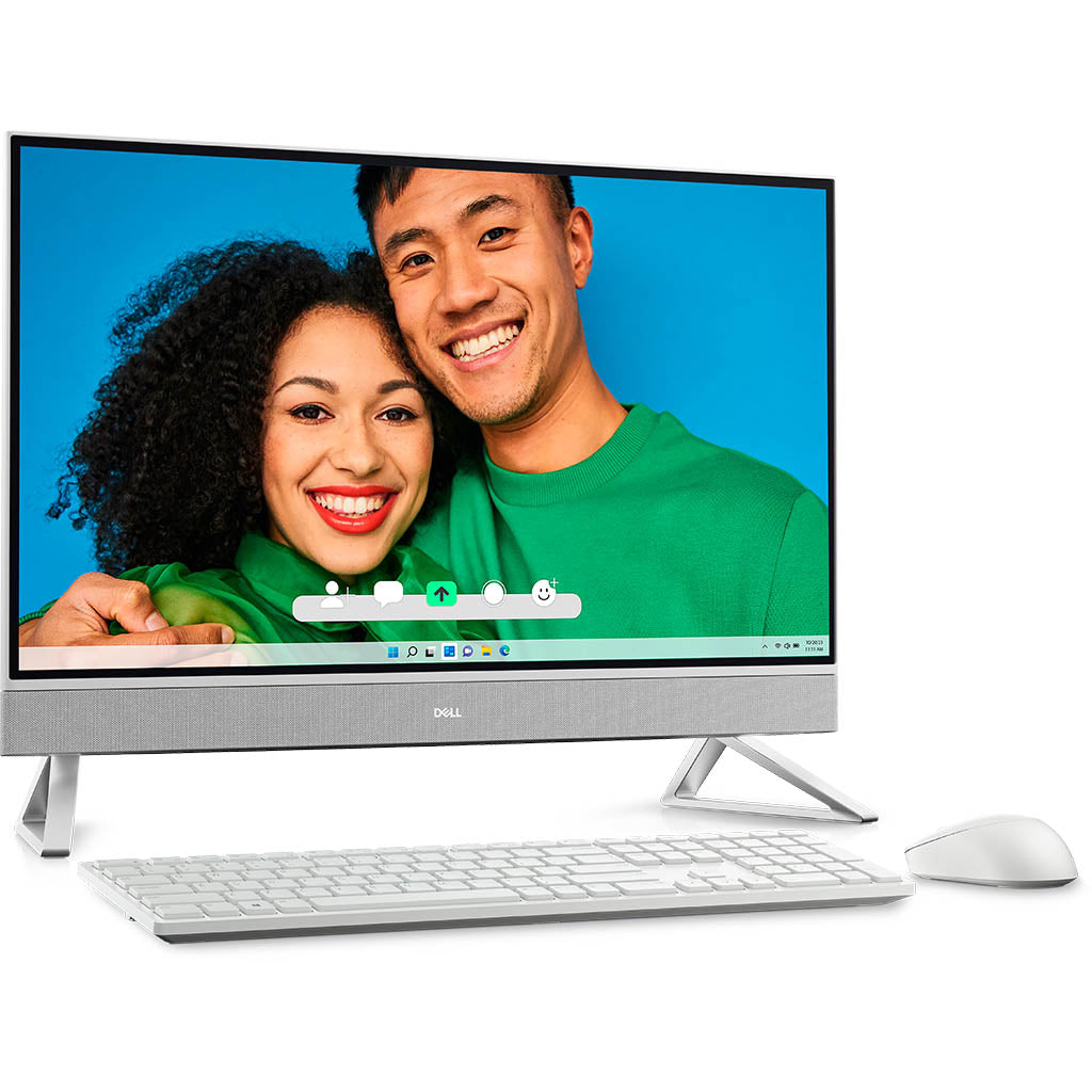 Dell Inspiron 7720 AIO, 27-Inch Display, Core i7-1355U, 16GB RAM, 1TB SSD, Nvidia GeForce MX550 2GB, Windows 11 Home - White