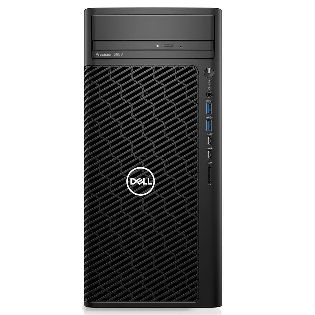 Dell Precision Tower 3660 - Intel Core i7 Options, 8GB RAM, 1TB NVMe SSD, Windows 10 Pro, Integrated Graphics