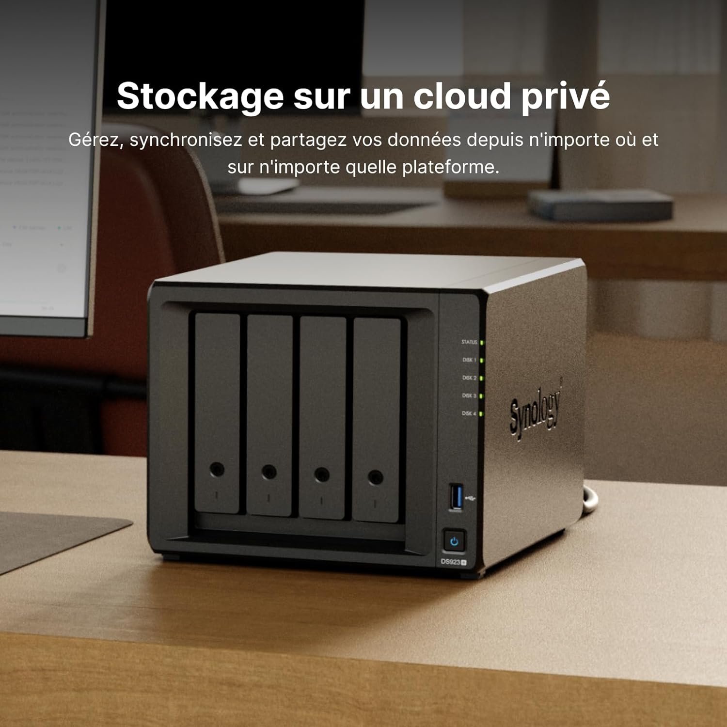 Synology DiskStation DS923+ NAS Storage Server Tower, Ethernet LAN - Black