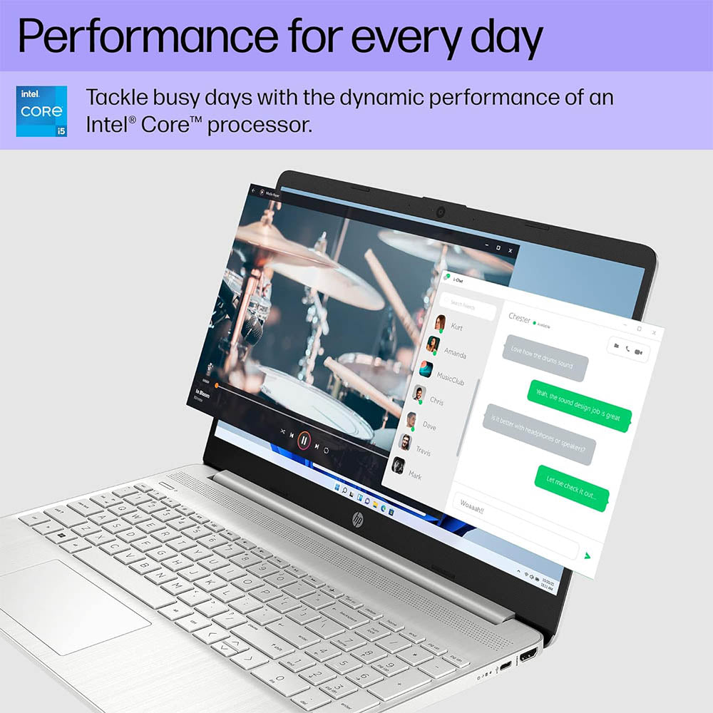 HP 15.6" Laptop (2023) | FHD Display | 12th Gen Intel Core i5 | 16GB RAM | 512GB SSD | Intel Iris Xe Graphics | Windows 11 Home | Model 15-dy5399nr