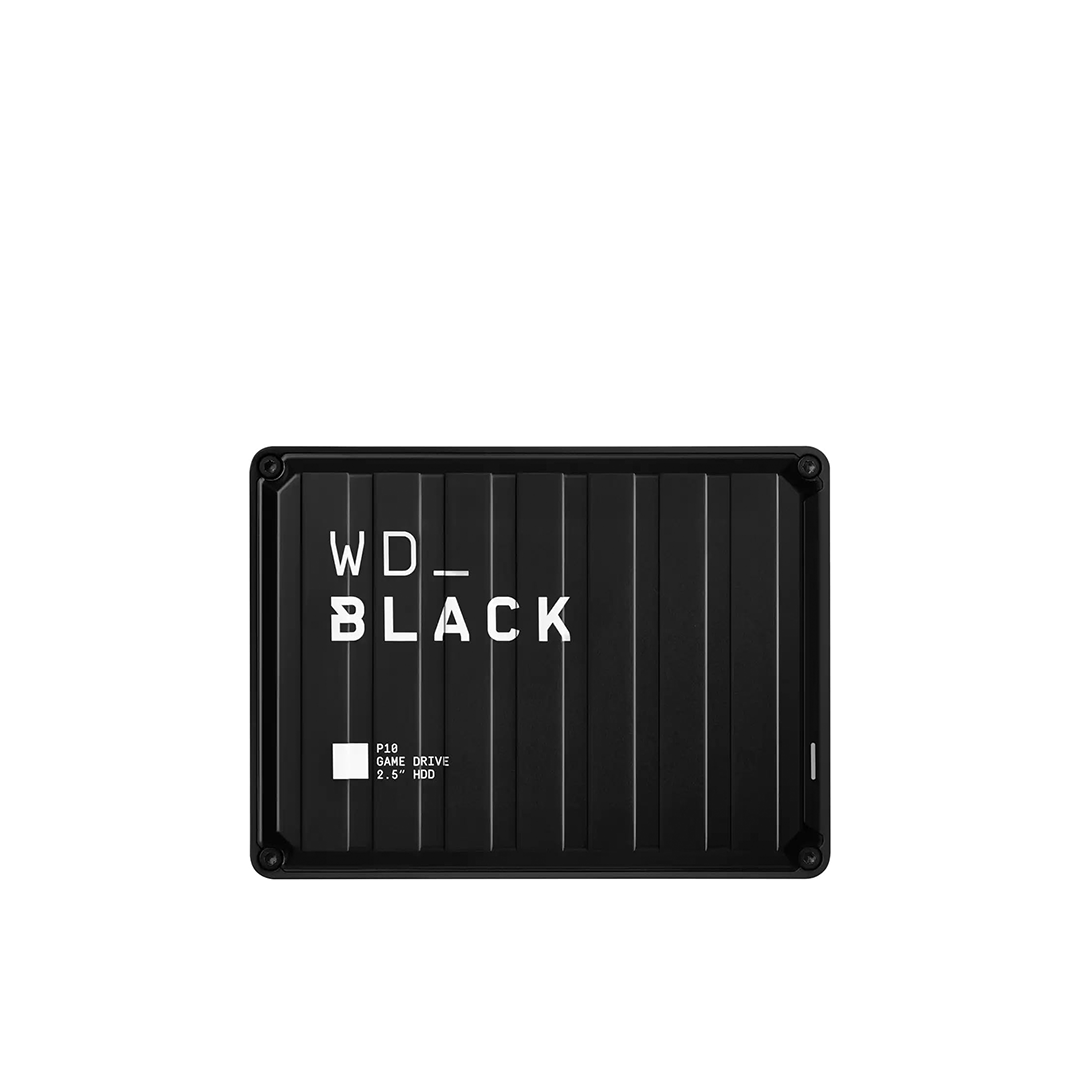 WD_Black 4TB P10 Gaming Hard Drive - Includes External HDD Pouch + 8GB Flash Drive, Compatible With PS5/PS4, Gaming Consoles, Xbox One, PC, Mac - 3 Years Warranty (WDBA3A0040BBK)