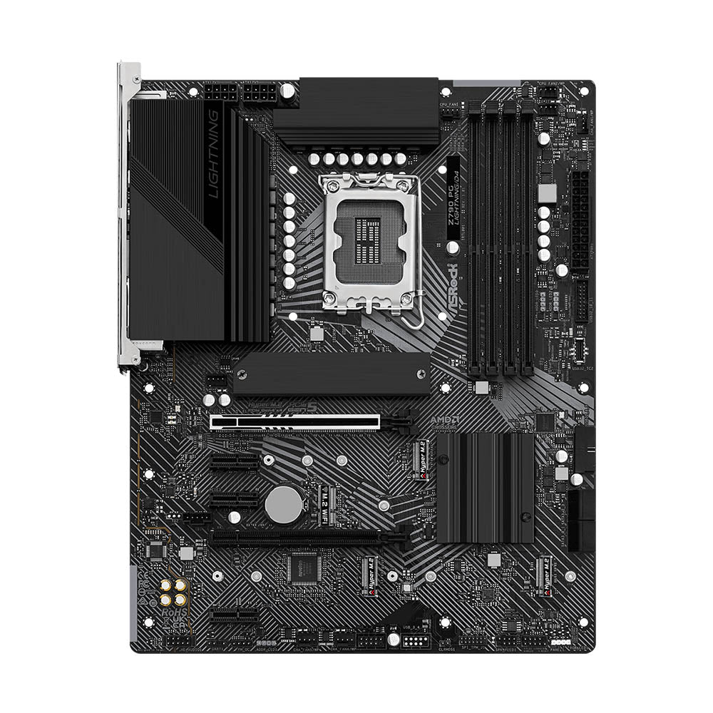 ASROCK Z790 PG Lightning/D4 ATX Motherboard – Intel 12th/13th Gen, DDR4, PCIe 5.0, 2.5G LAN, HDMI, RGB Sync