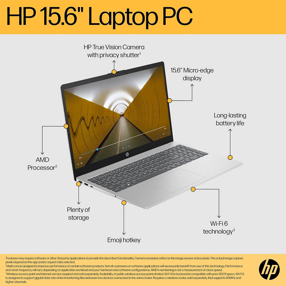 HP Laptop | 15.6" HD Display | Dual Core Intel i3-1115G4 | 16GB RAM | 256GB SSD | HD Webcam | Bluetooth | WiFi 6 | 11+ Hour Battery | Windows 11 (Upgraded)