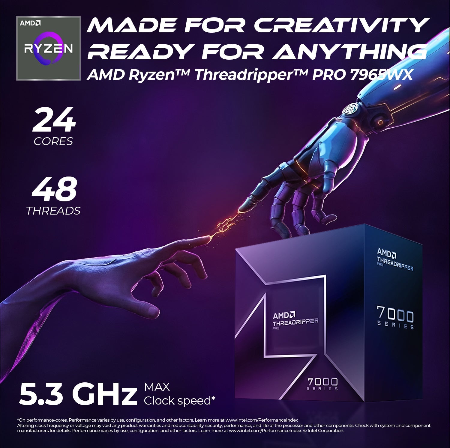 First Wave Perceptron Workstation PC – AMD Ryzen TRPRO-7965WX 24-Core, Professional 32GB GPU, DDR5 6000MHz RAM, 1TB NVMe SSD, 1TB SATA SSD, High-Performance Desktop