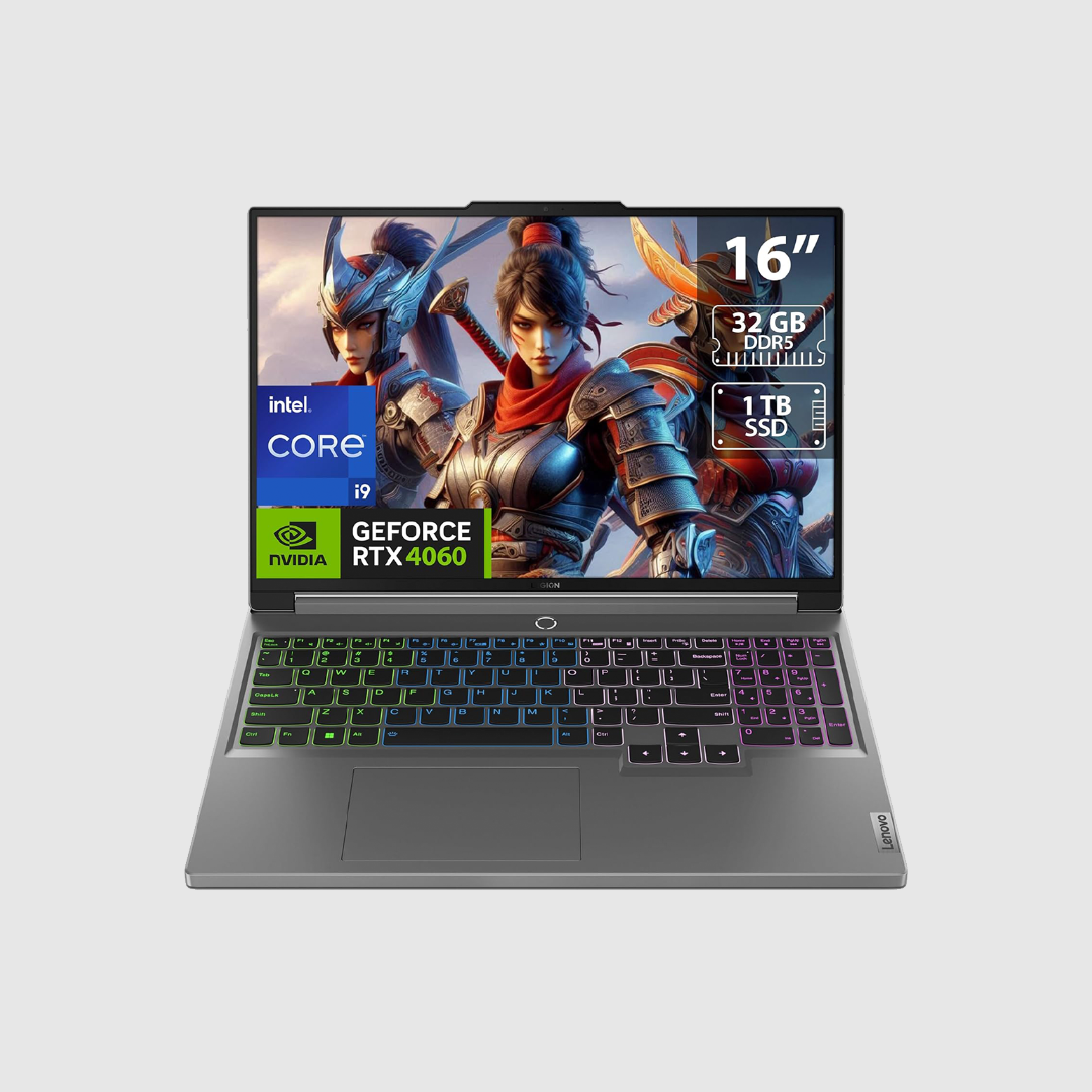 Lenovo Legion 5 Gaming Laptop (Includes Gaming Headset + Keyboard + Mouse + Mouse Pad + Headset Stand) 240Hz, 14th Gen Intel i9-14900HX, 32GB RAM, 1TB SSD, RTX 4060 8GB Graphics, Win11 Pro (Upgrade)