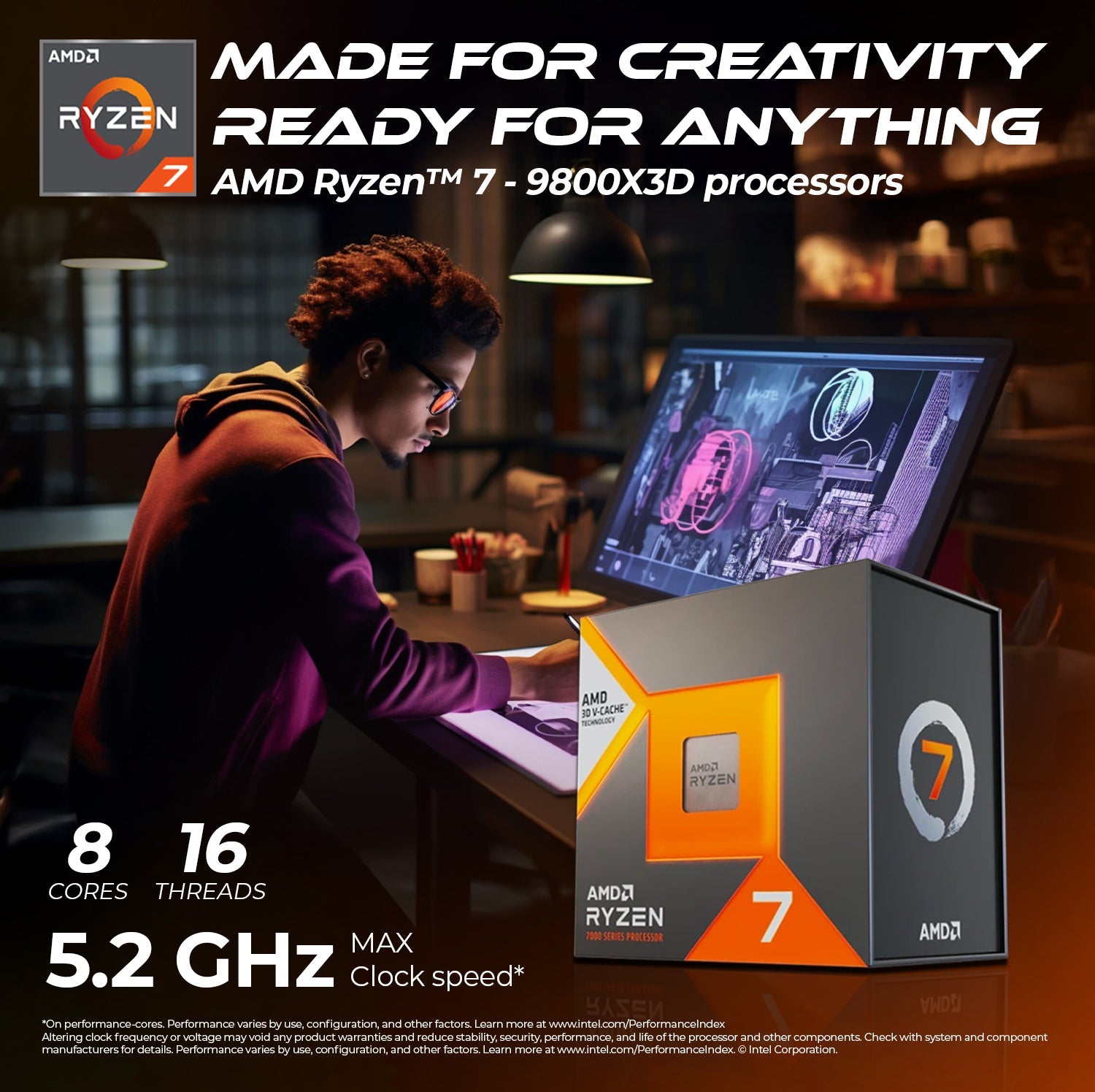 First Wave RenderOne R7 Workstation PC – Content Creation Edition – AMD Ryzen 7 9800X3D, RTX 5070 Graphics, DDR5 RAM, 2TB SSD (1TB NVMe + 1TB SATA), WiFi, Windows 11 Pro, 2 Years Warranty