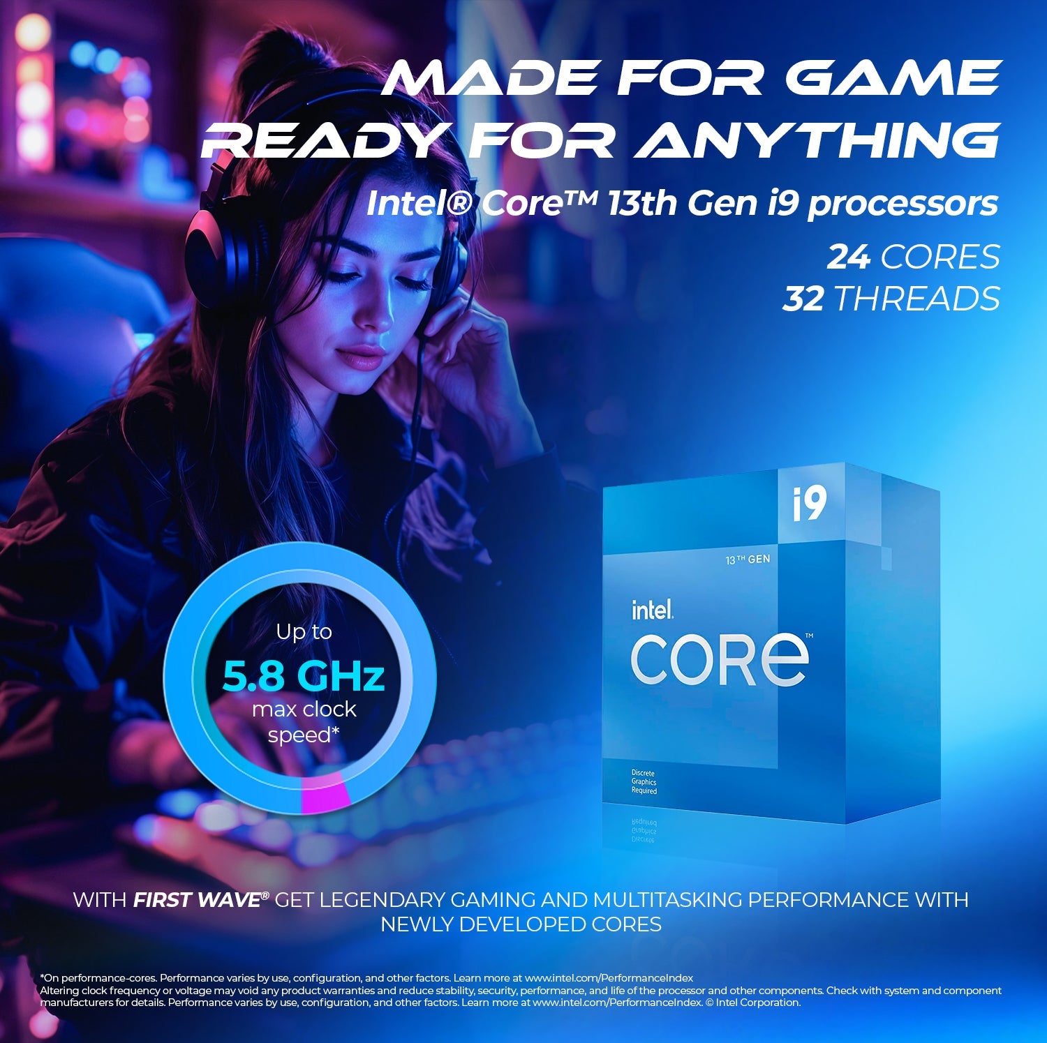 First Wave HyperVolt Gaming PC – 13th Gen Intel i9-13900KF, 16GB RTX 5070 Ti Graphics, DDR5 RGB RAM, 1TB NVMe SSD, WiFi, ARGB Cooling, Windows 11 Pro, 2Y Warranty, High-Performance Desktop