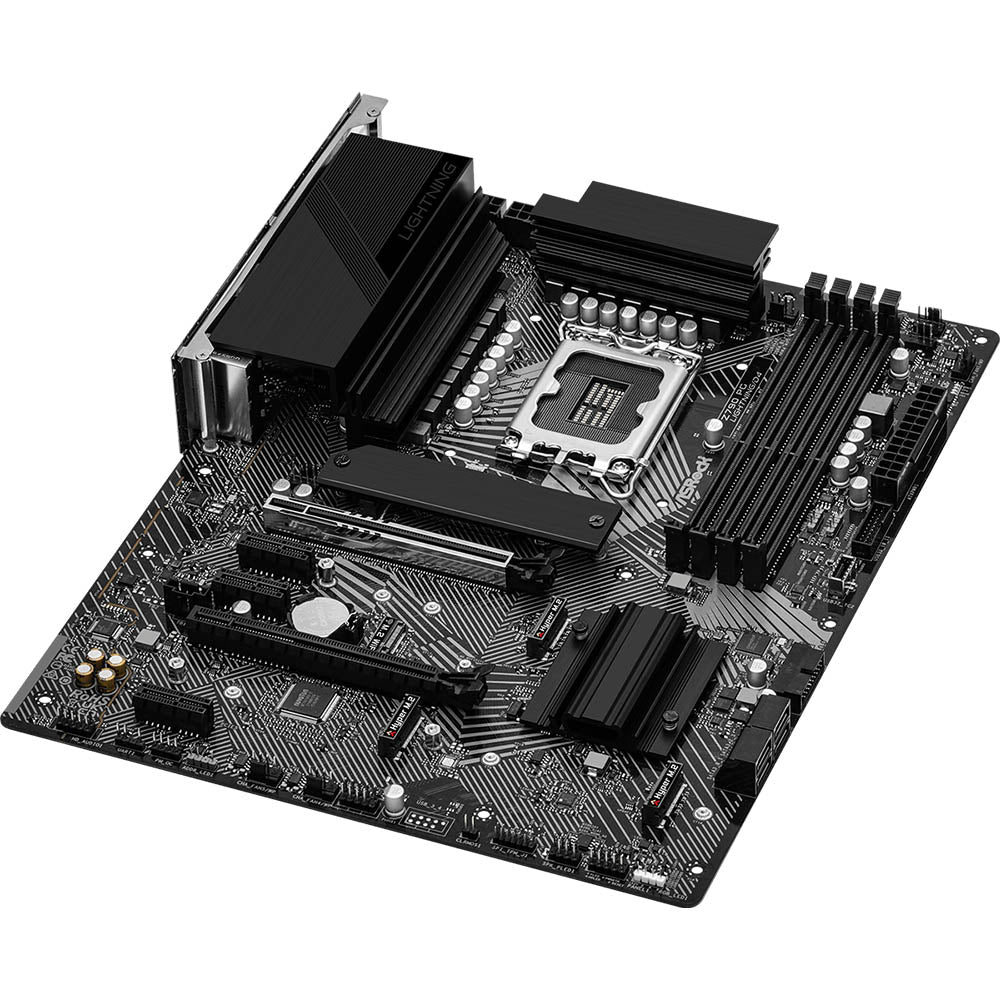 ASROCK Z790 PG Lightning/D4 ATX Motherboard – Intel 12th/13th Gen, DDR4, PCIe 5.0, 2.5G LAN, HDMI, RGB Sync