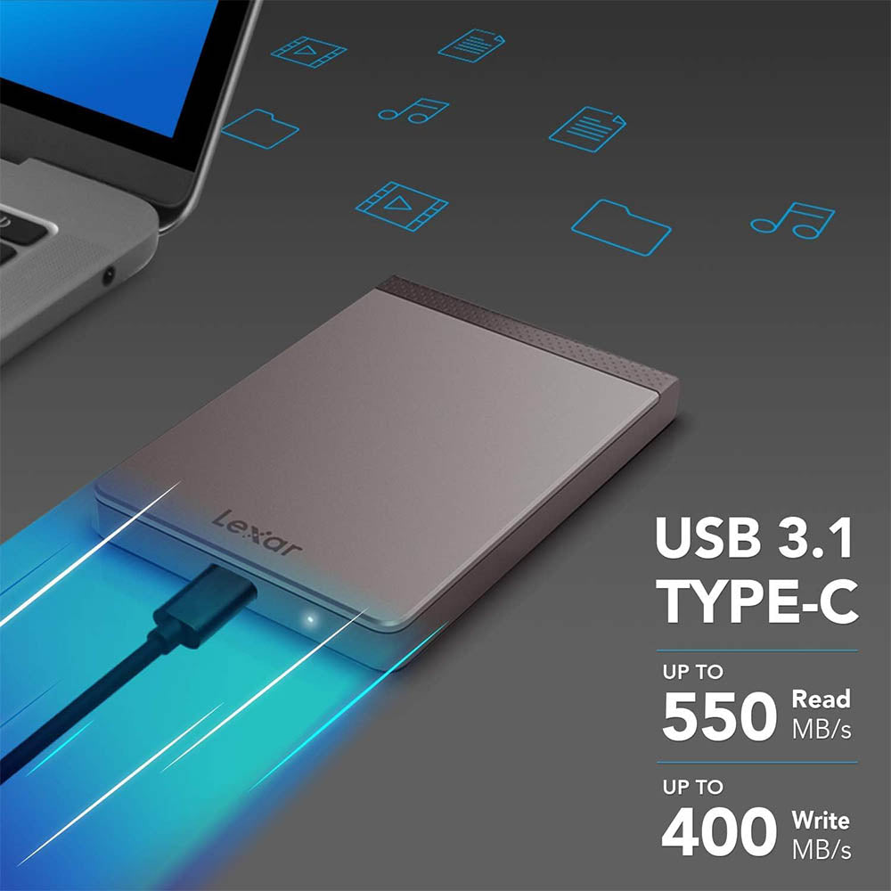 Lexar External Portable SSD up to 550MB/s Read and 400MB/s Write