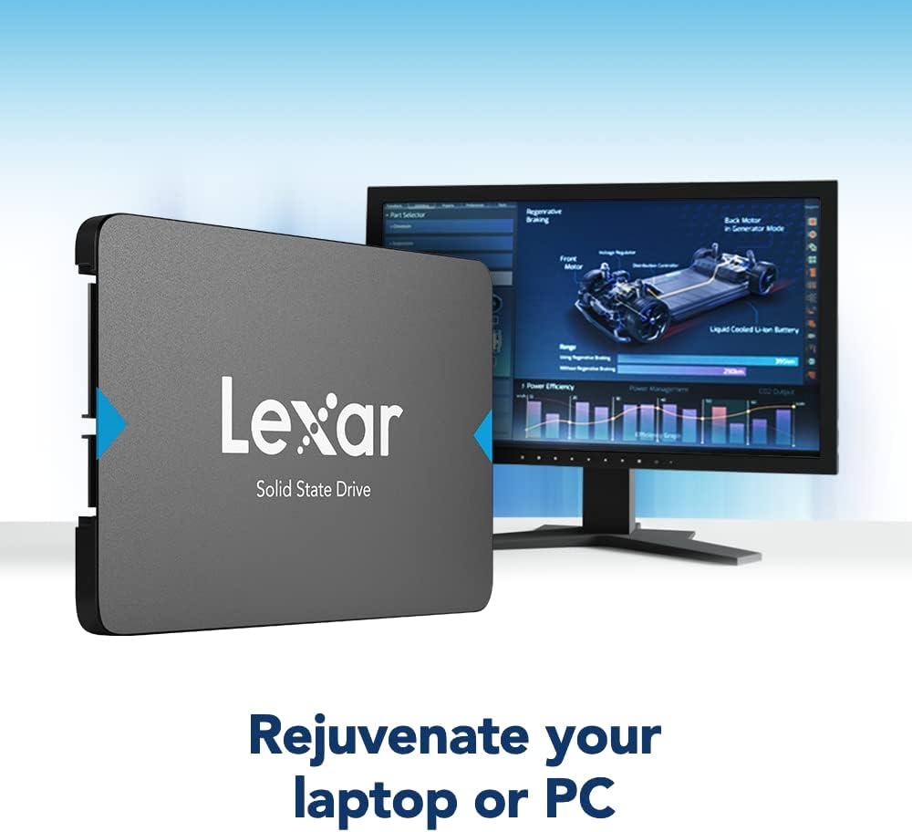 Lexar NQ100 2.5” SATA Solid-State Drive – 240GB/480GB, Up to 550MB/s Read Speed, Affordable & Fast SSD Upgrade