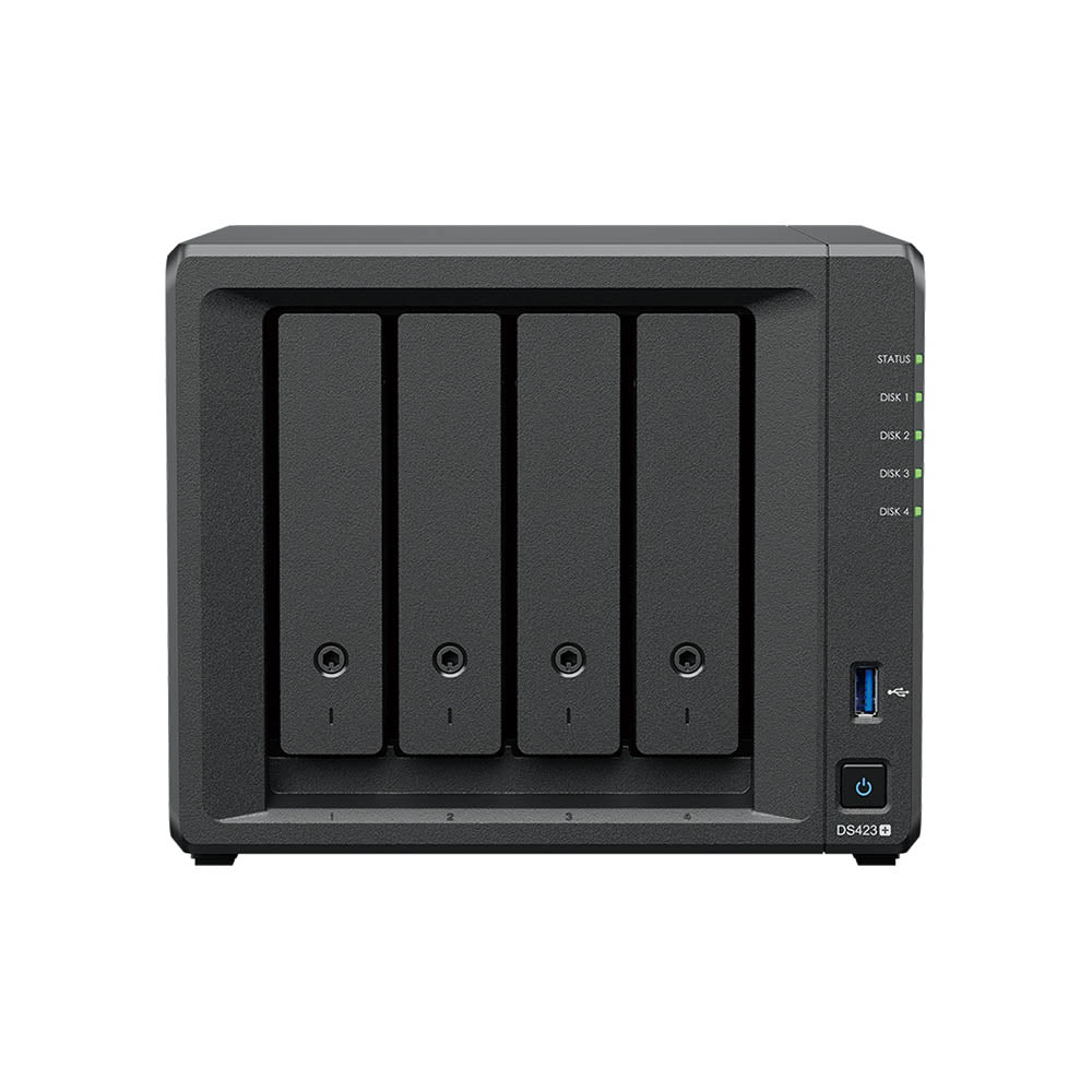 Synology DiskStation DS423+ NAS Storage Server, RTD1619B, Ethernet LAN - Black