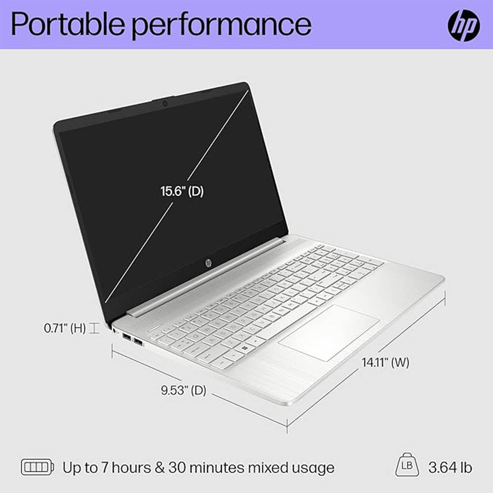 HP 15.6" Laptop (2023) | FHD Display | 12th Gen Intel Core i5 | 16GB RAM | 512GB SSD | Intel Iris Xe Graphics | Windows 11 Home | Model 15-dy5399nr