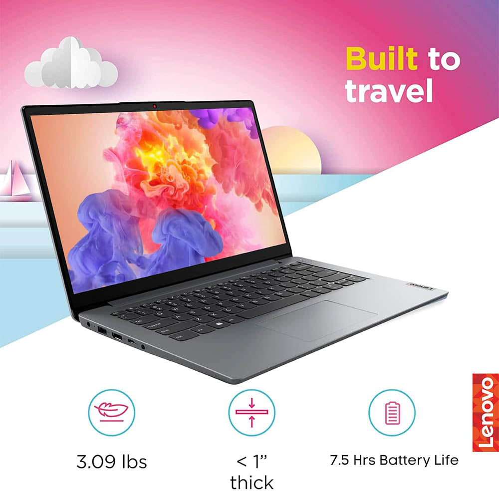 Lenovo IdeaPad Business and Student Essential Laptop | 14" Full HD Display | Intel Core i3-13th Gen Processor (Up to 4.10 GHz) | 8GB RAM | 1TB SSD Storage | HDMI | Windows 11 | Gray | Upgraded