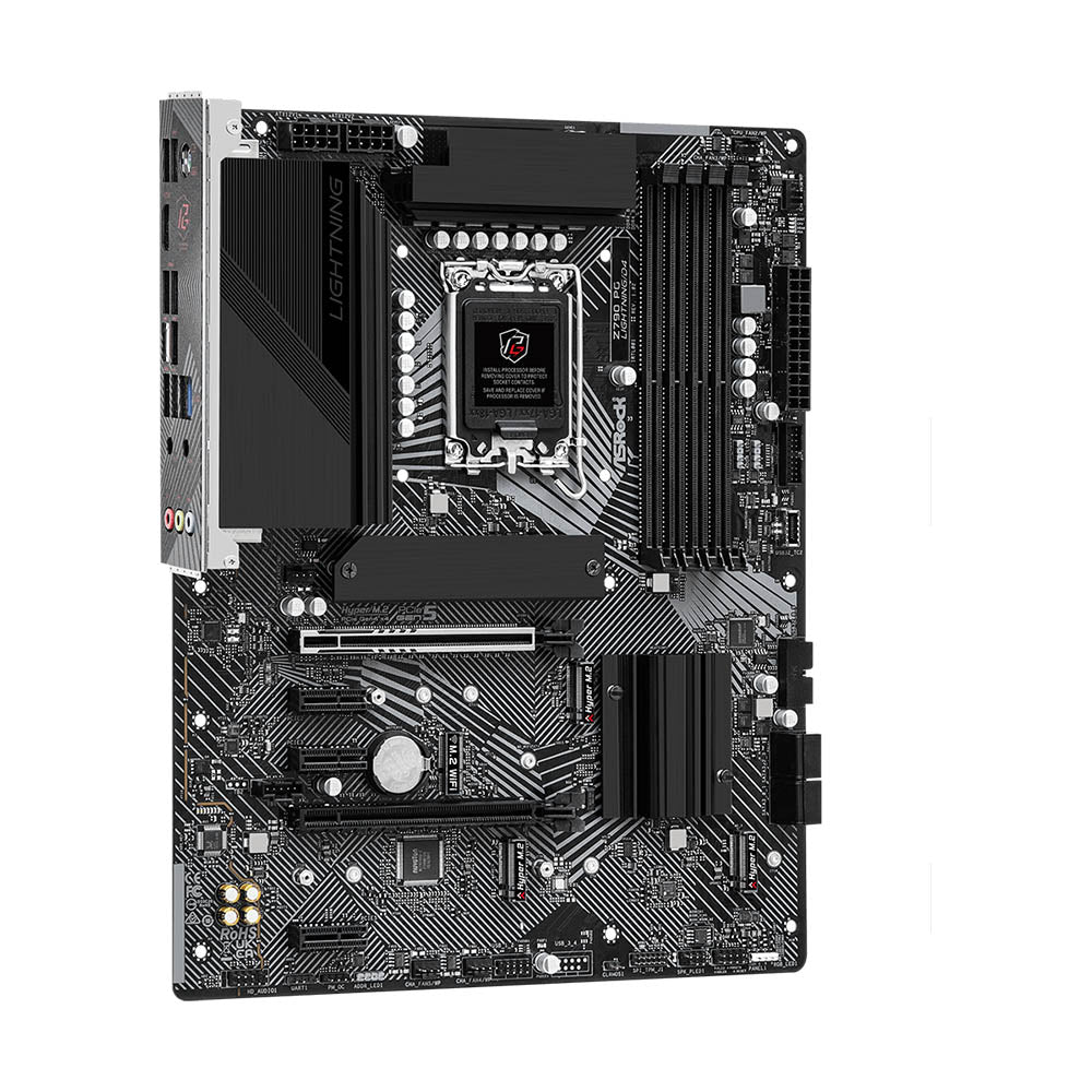 ASROCK Z790 PG Lightning/D4 ATX Motherboard – Intel 12th/13th Gen, DDR4, PCIe 5.0, 2.5G LAN, HDMI, RGB Sync