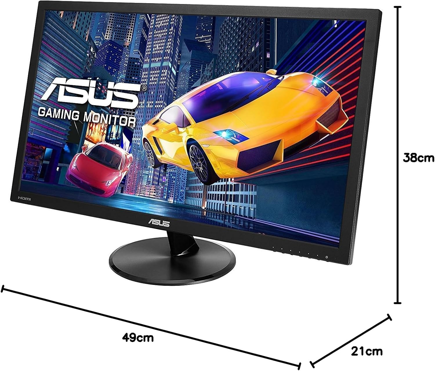 ASUS VP228HE 21.5-Inch FHD Gaming Monitor - 1ms Response Time, HDMI, D-Sub, Low Blue Light, Flicker-Free, TUV Certified