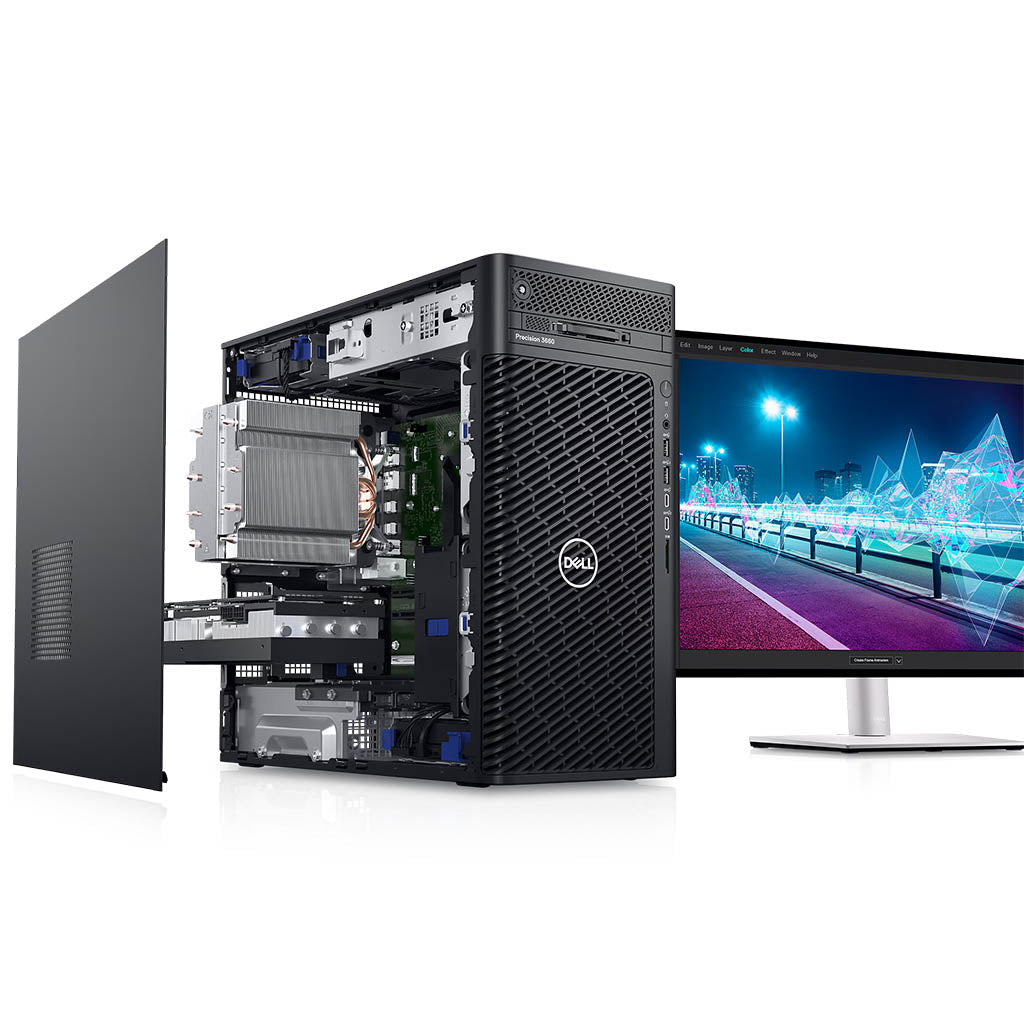 Dell Precision Tower 3660 - Intel Core i7 Options, 8GB RAM, 1TB NVMe SSD, Windows 10 Pro, Integrated Graphics