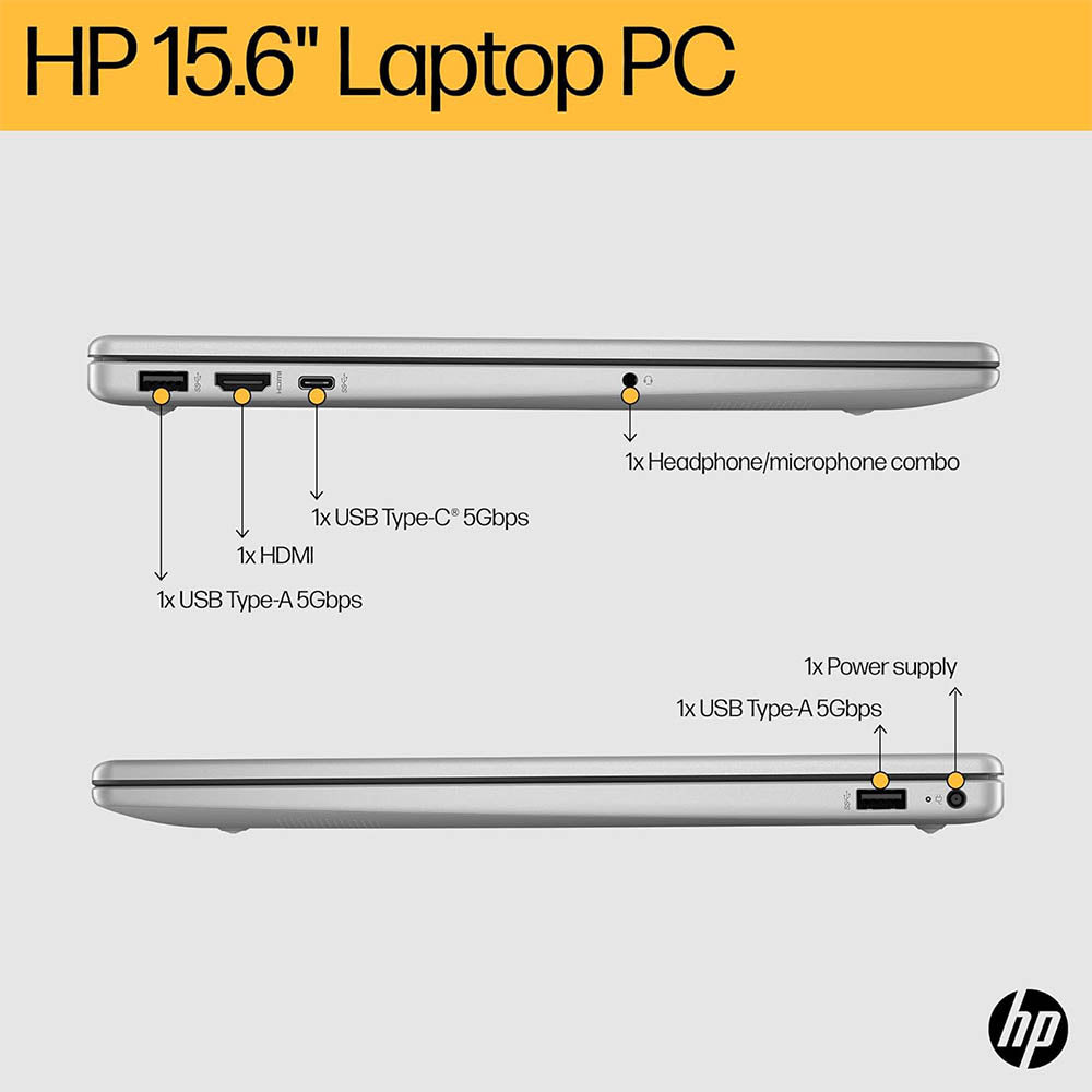 HP Laptop | 15.6" HD Display | Dual Core Intel i3-1115G4 | 16GB RAM | 256GB SSD | HD Webcam | Bluetooth | WiFi 6 | 11+ Hour Battery | Windows 11 (Upgraded)