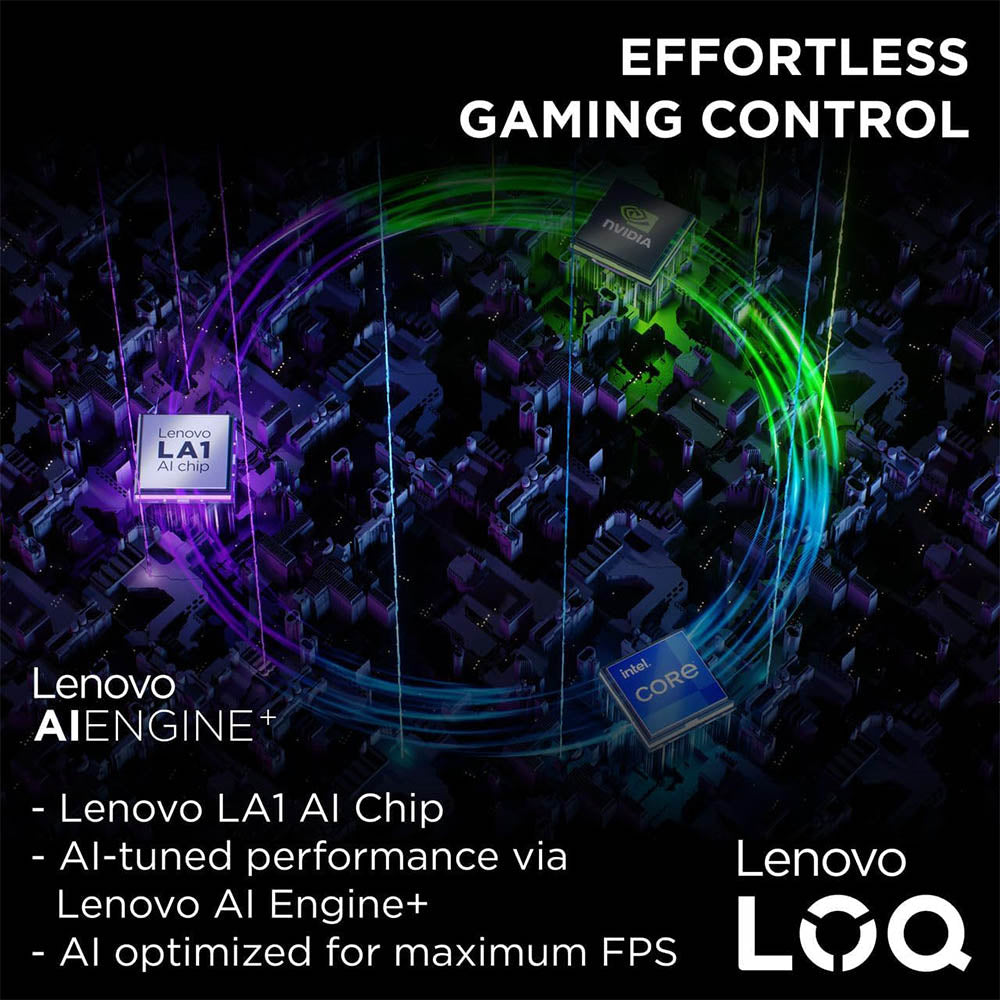 LOQ 15ARP9 Gaming Laptop | LA1 Chip | 15.6" Display | High-Performance Gaming