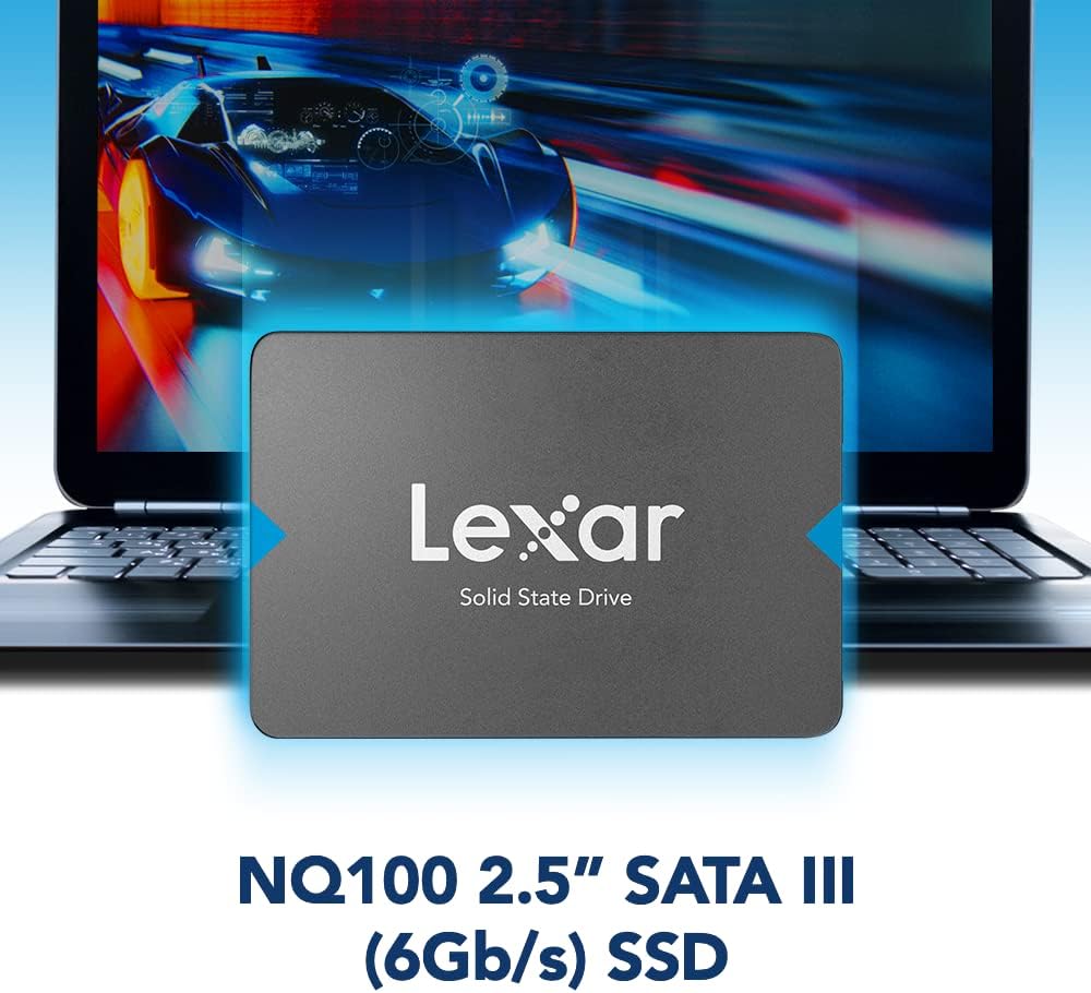 Lexar NQ100 2.5” SATA Solid-State Drive – 240GB/480GB, Up to 550MB/s Read Speed, Affordable & Fast SSD Upgrade