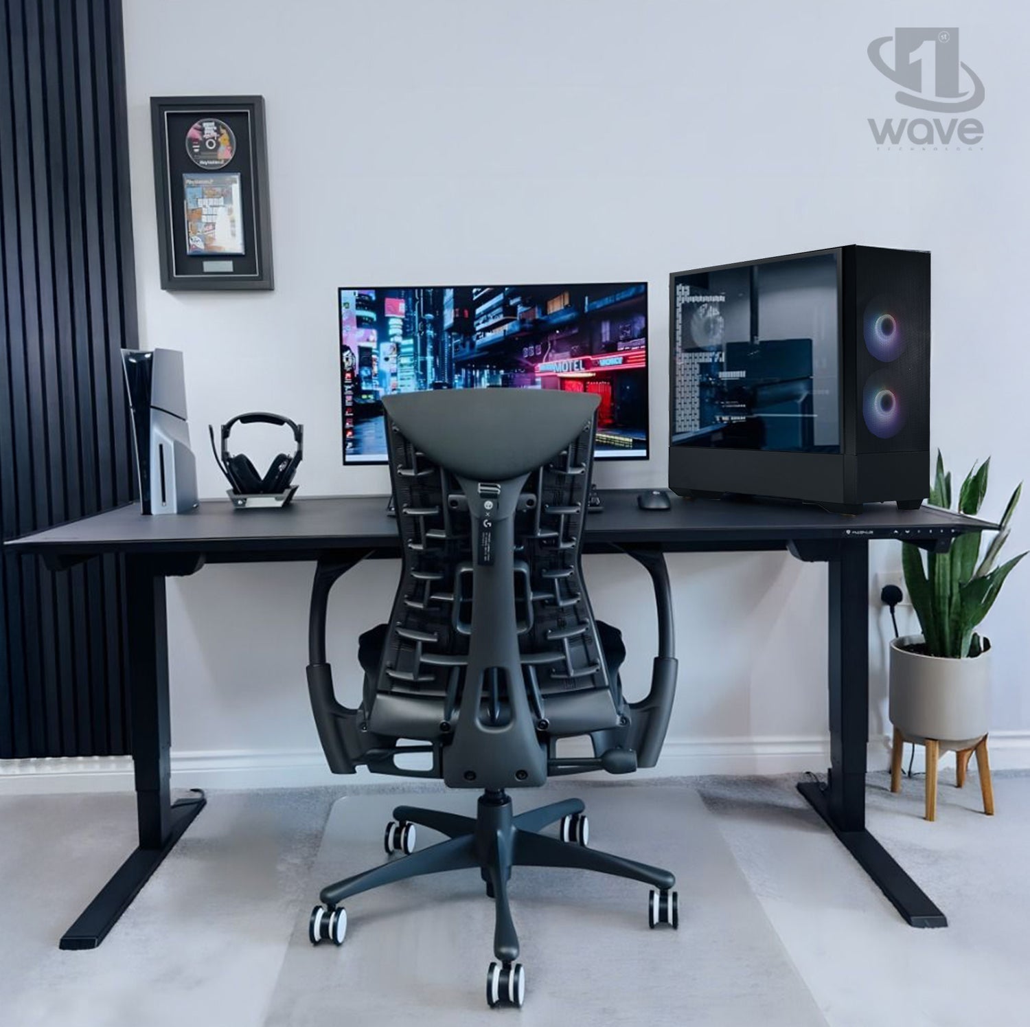 First Wave NeoDesk Business Desktop PC – 14th Gen Intel i9-14900K, RAM, 1TB NVMe SSD + 1TB SATA SSD, Windows 11 Pro | High-Speed Performance, 3-Yr Warranty | Includes MS Office, Keyboard & Mouse