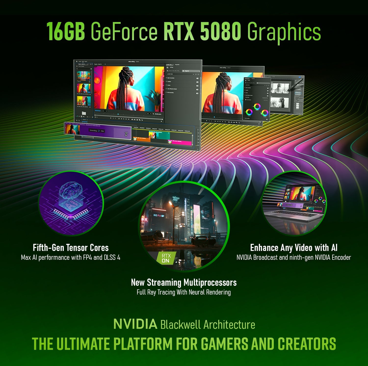 First Wave CodeMatrix Workstation PC – Post Production Edition – Intel Ultra 9 285K, RTX 5080 16GB Graphics, DDR5 RAM, 2TB SSD (1TB NVMe Gen4 + 1TB SATA), WiFi, ARGB Liquid Cooling, Windows 11 Pro, 2Y Warranty