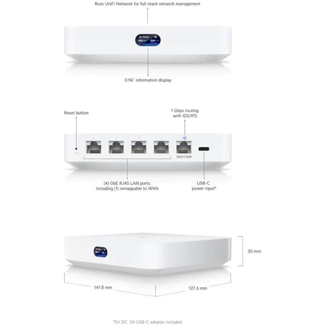 Ubiquiti Networks Cloud Gateway Ultra (UCG-Ultra) - High-Performance Cloud Management, Advanced Security, Multi-Site Network Control, Scalable Design
