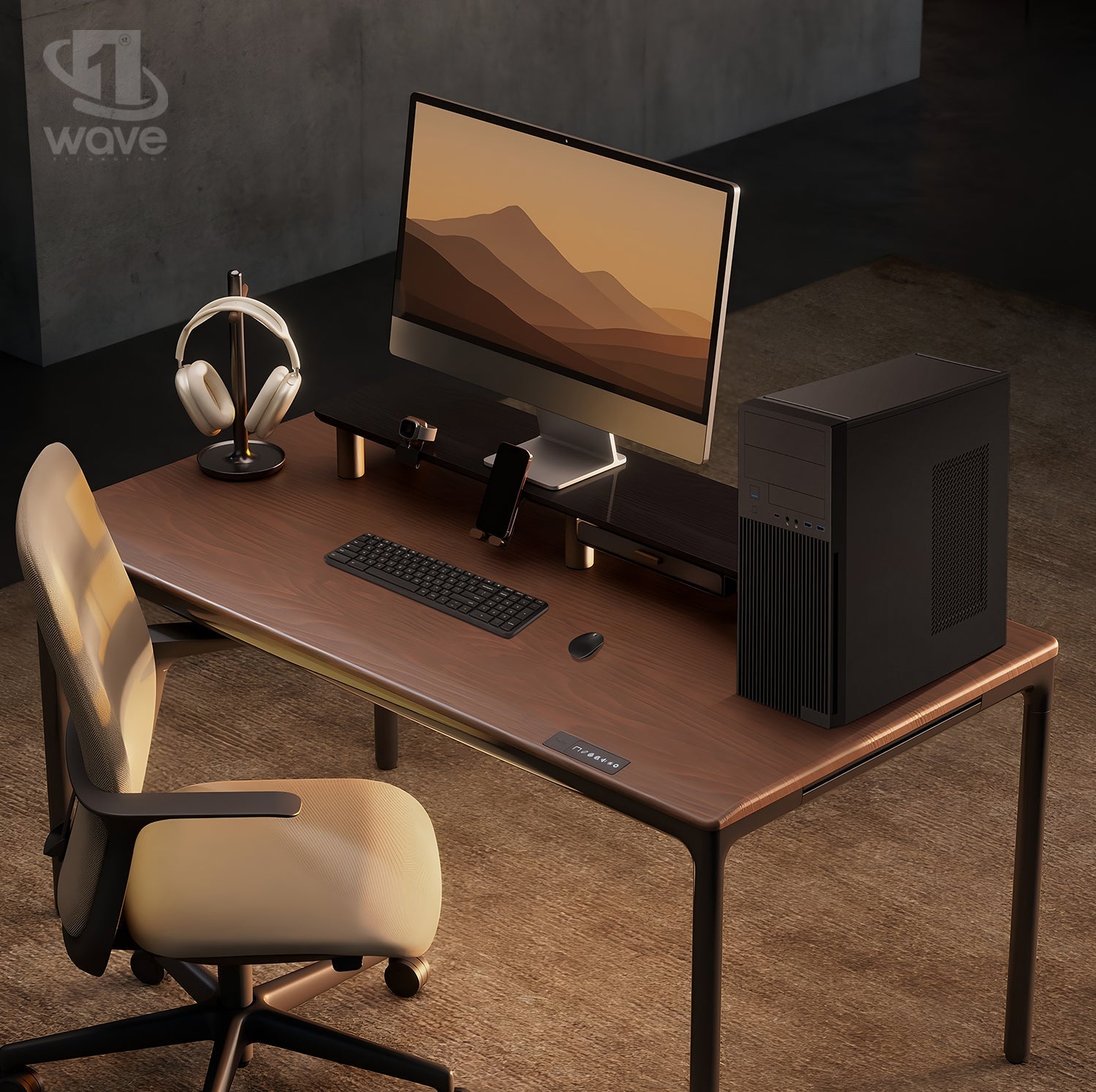 First Wave Optiview Business Desktop PC – Intel® Core™ i3-12100 Processor, DDR5 RAM, 512GB NVMe M.2 SSD, WiFi, ARGB Cooling, Windows 11 Pro, 2-Year Warranty, High-Performance Office Desktop