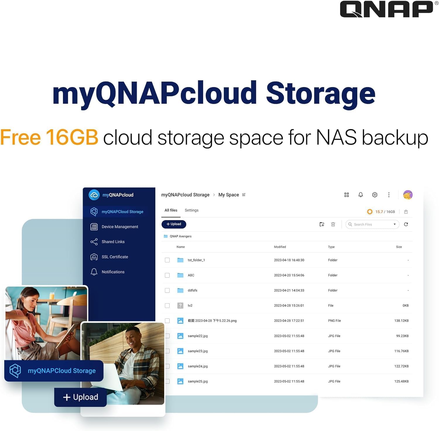 Q-NAP TS664 NAS 6 Bay (16GB RAM) – Preconfigured with NAS HDDs, High-Performance Desktop Network Storage Device - FREE Extrenal SSD 512GB for Backup (24TB (6 x 4TB HDDs))