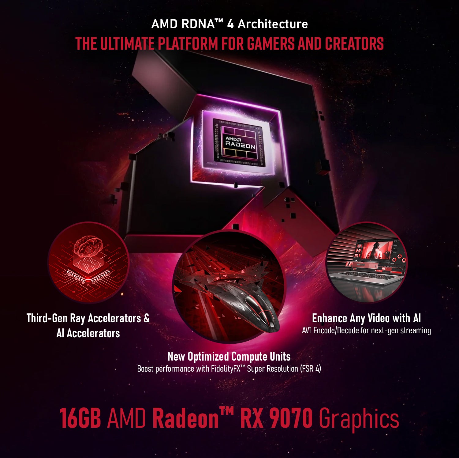 First Wave Vengeance Gaming PC – AMD Ryzen 9 9900X, 16,32,64GB DDR5,   RX 9070, 2TB Storage, 360mm Liquid Cooling, High-Performance RGB Gaming Rig