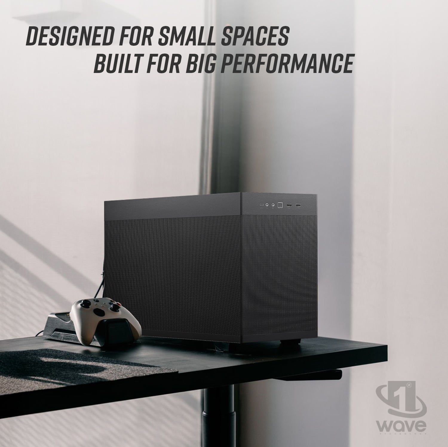 First Wave GridWork Business Desktop PC – Ryzen 7 5700G 8-Core | DDR5 RAM | 1TB NVMe SSD + 1TB SATA SSD | WiFi | Windows 11 Pro | 3–Year Warranty | Include MS Office, Keyboard & Mouse