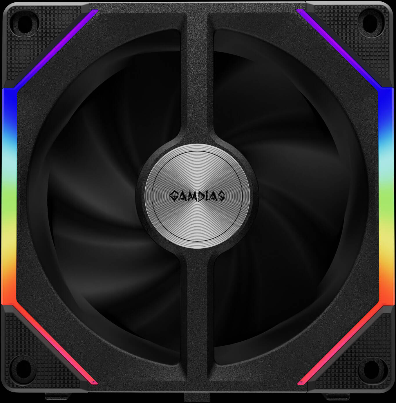 GAMDIAS AEOLUS P2-1203 120mm RGB Cooling Fan – Quiet High Airflow PC Case Fan with RGB Lighting