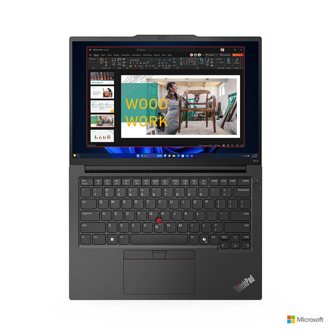 Lenovo ThinkPad E14 Laptop - Intel Core Ultra 7-155H, 16GB DDR5 RAM, 512GB SSD, 14