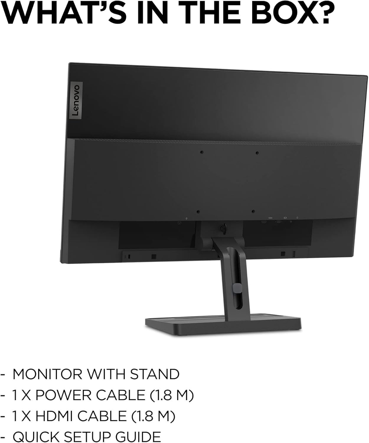 Lenovo L24e-30 (24-Inch) VA Full HD Monitor - 4ms, 75Hz, AMD FreeSync, 3-Side Near Edgeless, Eye Comfort Certified