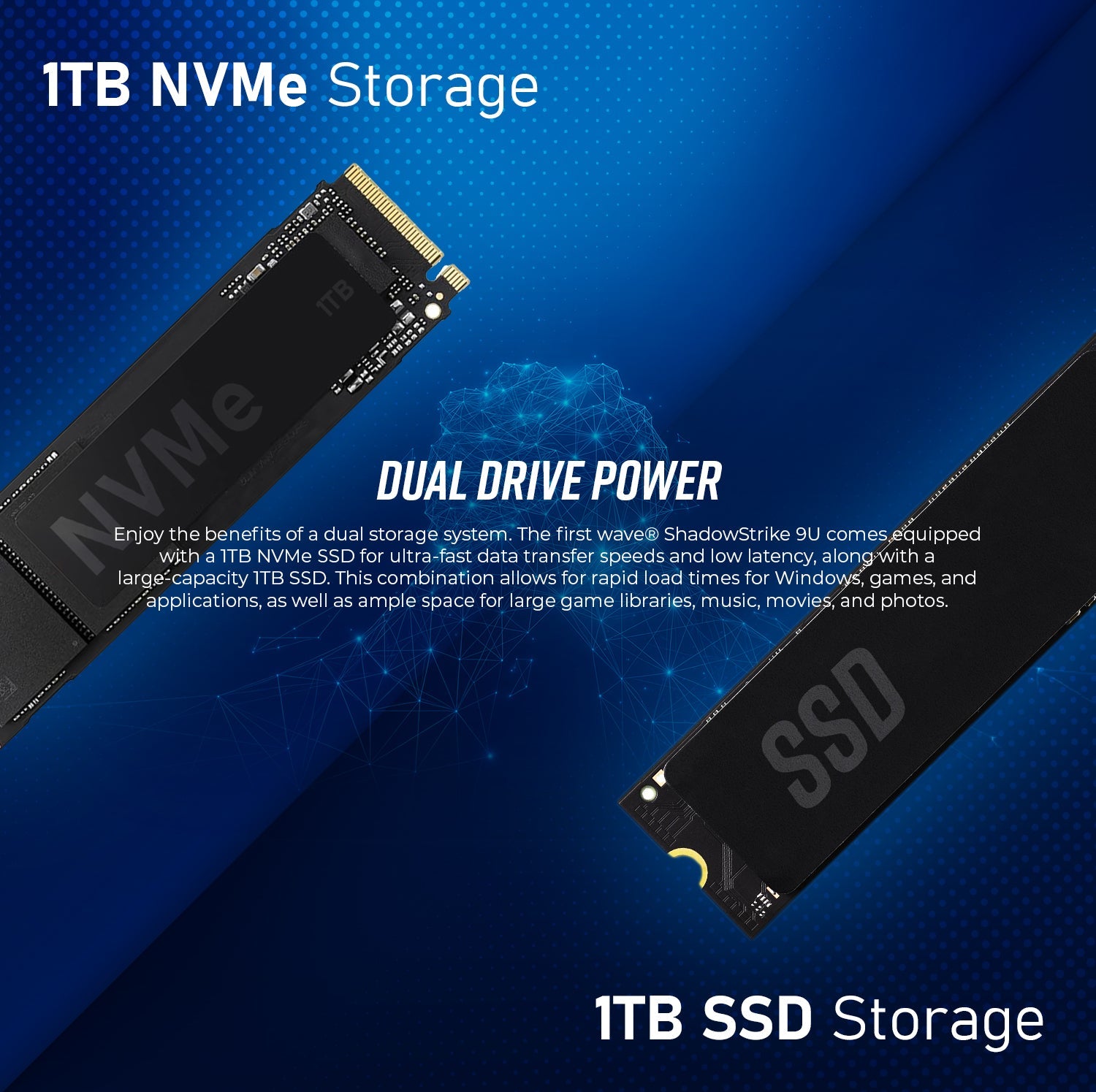 First Wave ThunderStrike Gaming PC – Intel Core Ultra 5 - 245KF, 8GB RTX 5060 Graphics, DDR5 RGB RAM, 2TB SSD (1TB NVMe + 1TB SATA), WiFi, ARGB Cooling, Windows 11 Pro, 2Y Warranty