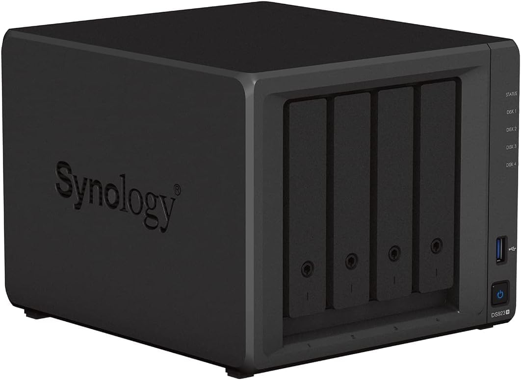 Synology DiskStation DS923+ NAS Storage Server Tower, Ethernet LAN - Black