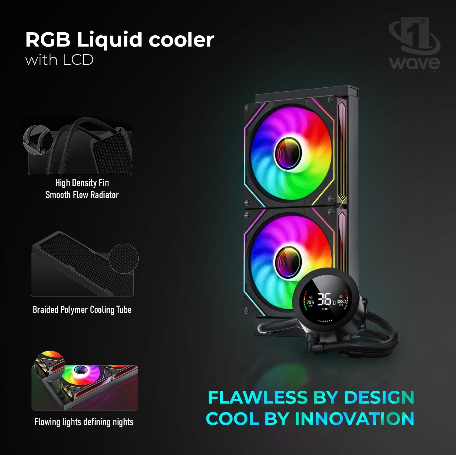 First Wave FrostRage Gaming PC – 14th Gen Intel i7-14700KF, RTX 5060 8GB Graphics, DDR5 RGB RAM, 2TB SSD (1TB NVMe + 1TB SATA), WiFi, ARGB Cooling, Win11 Pro, 2Y Warranty