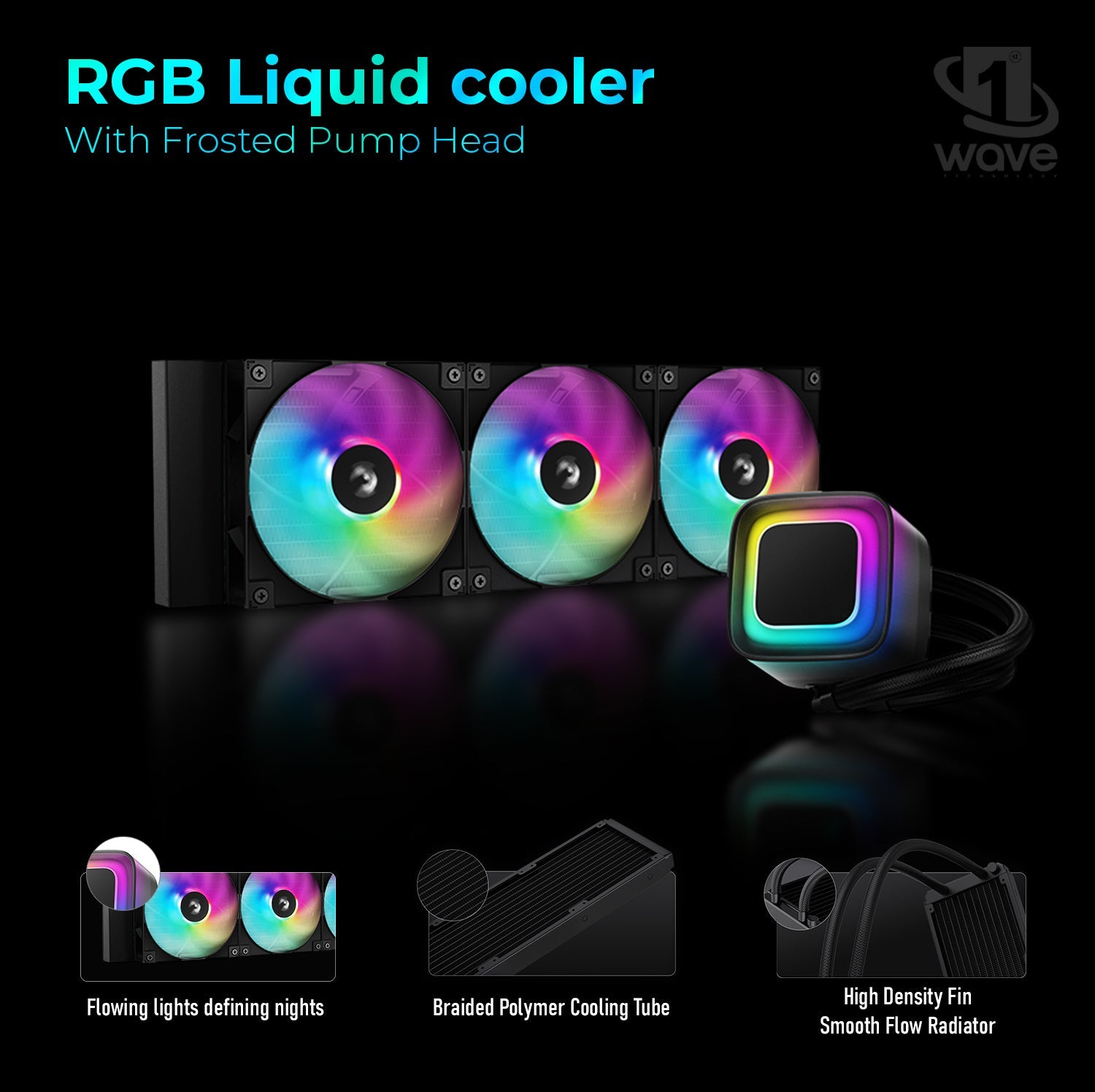 First Wave ZeroGravity Gaming PC – 13th Gen Intel i9-13900KF, 16GB RTX 5070Ti Graphics, DDR5 RGB RAM, 1TB NVMe SSD, WiFi, ARGB Liquid Cooling, Win11 Pro, 2Y Warranty