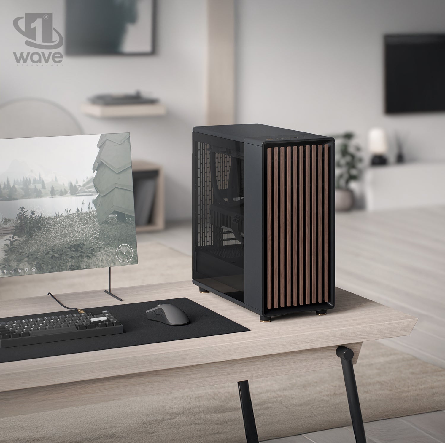 First Wave WorkMate Business Desktop PC – Ryzen 9 7900X | DDR5 RAM | 1TB NVMe SSD + 1TB SATA SSD | WiFi | 750W Modular PSU | Win 11 Pro | Includes MS Office, Keyboard & Mouse, 3-Year Warranty