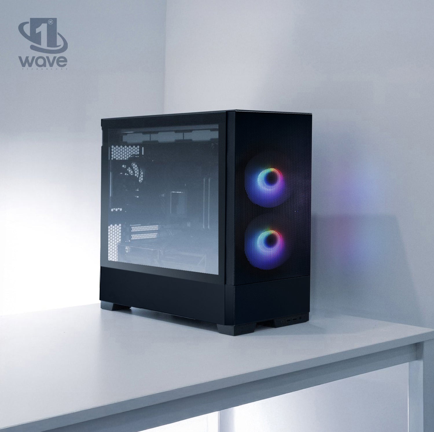 First Wave NeoDesk Business Desktop PC – 14th Gen Intel i9-14900K, RAM, 1TB NVMe SSD + 1TB SATA SSD, Windows 11 Pro | High-Speed Performance, 3-Yr Warranty | Includes MS Office, Keyboard & Mouse